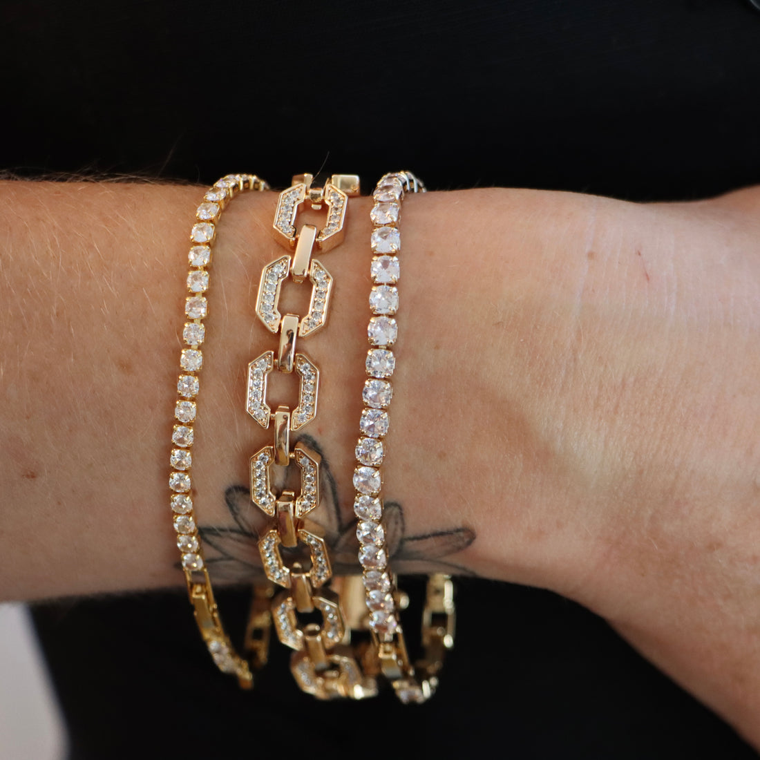 Classic Square Stone Bracelet - Gross