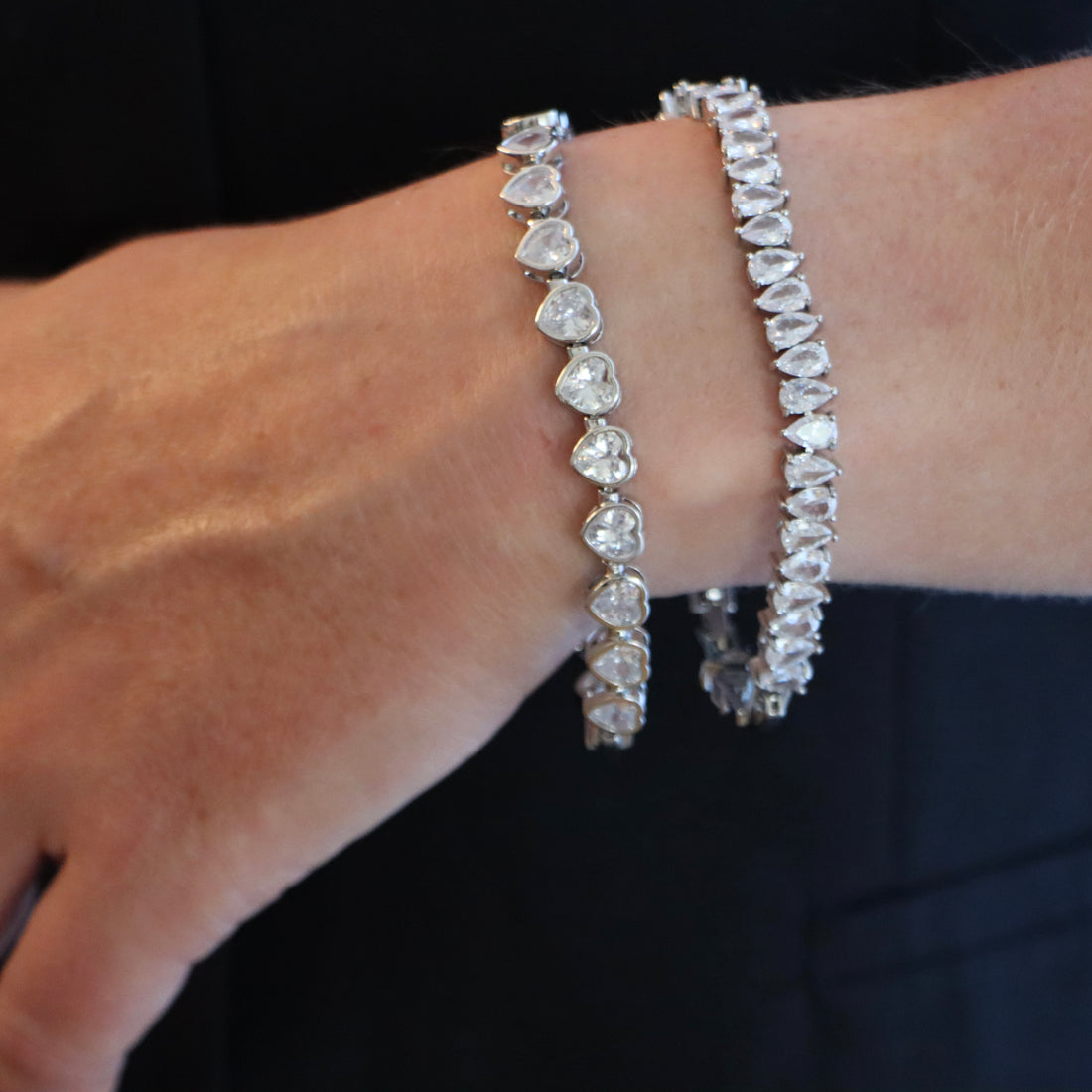 "Radiant Teardrop Elegance Bracelet"