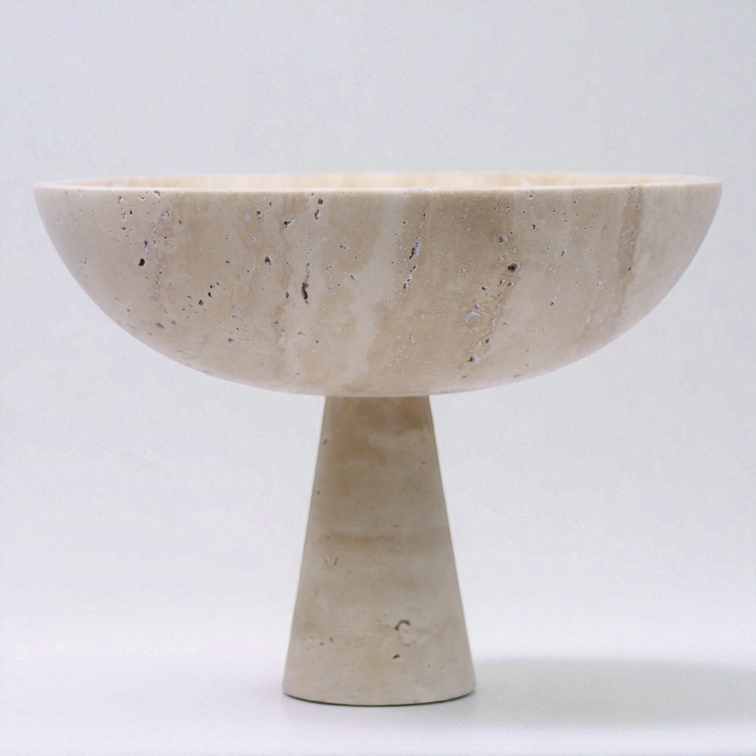 Solon Terra - Schale aus Travertin