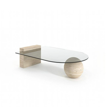 Equilibrio - Travertine & Glass