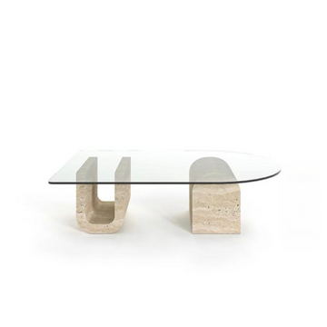 Arcus - Travertine & Glass