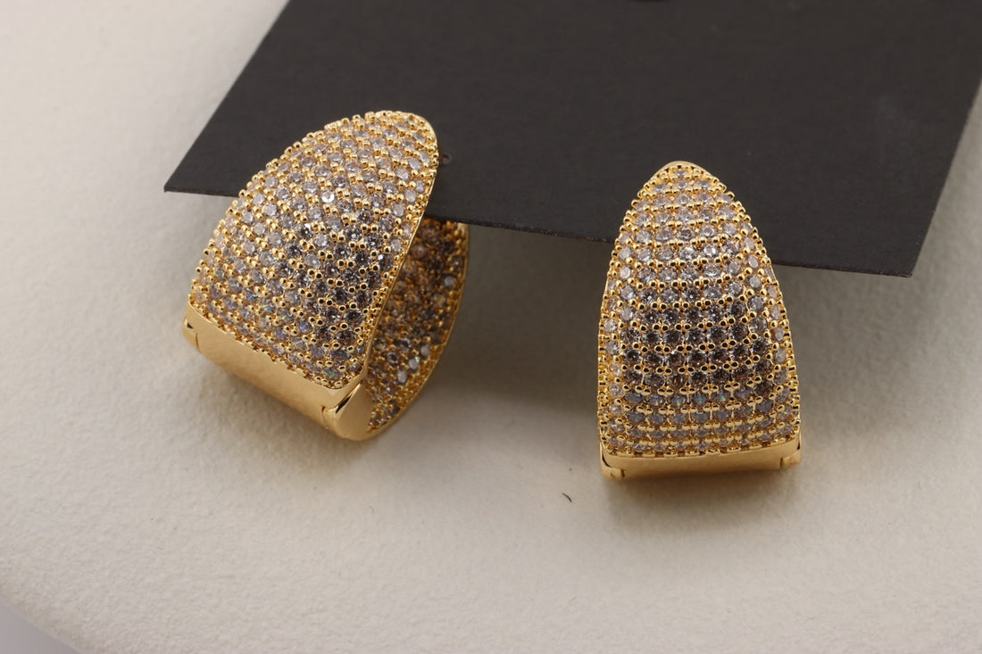 Radiant Elegance Mirror Hoops