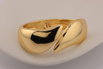 Modernist Gold Cuff Bracelet