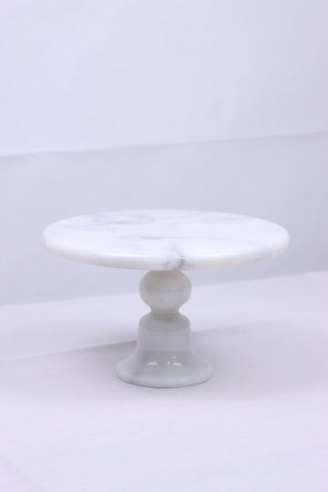 Alba Pedestal - White Marble