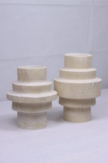 Travertine vase set Terra Stairs