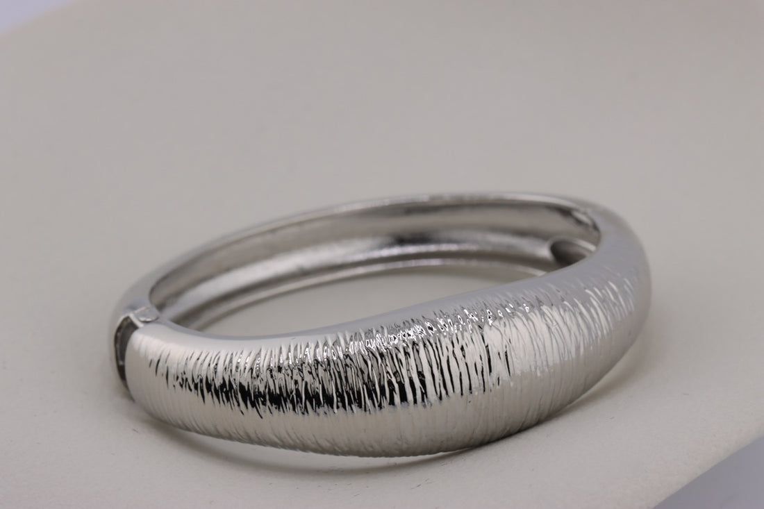 "Textured Gold Elegance Bracelet"