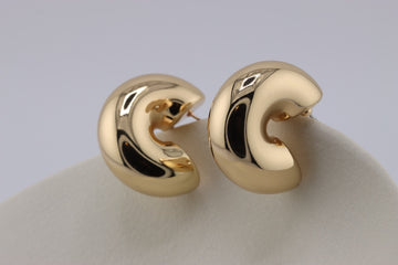 Golden Crescent Hoops