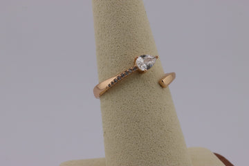 Golden Teardrop Ring