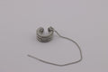 Spiral Drop Silver Ear Cuff