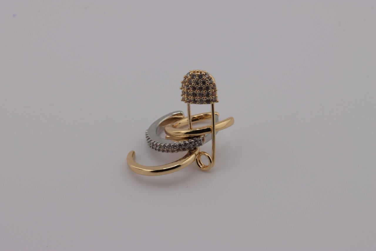 "Triple Color Elegance Ear Cuff"