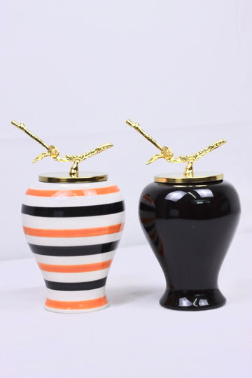 Golden Duo - Sunset & Onyx gold lid