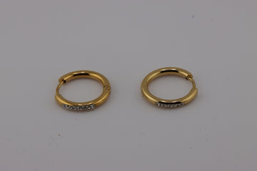 Golden Sparkle Hoops