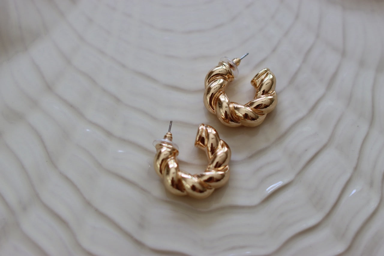 Boho Spirit Schmuckset - Rote Kordellkette und Gold Charms