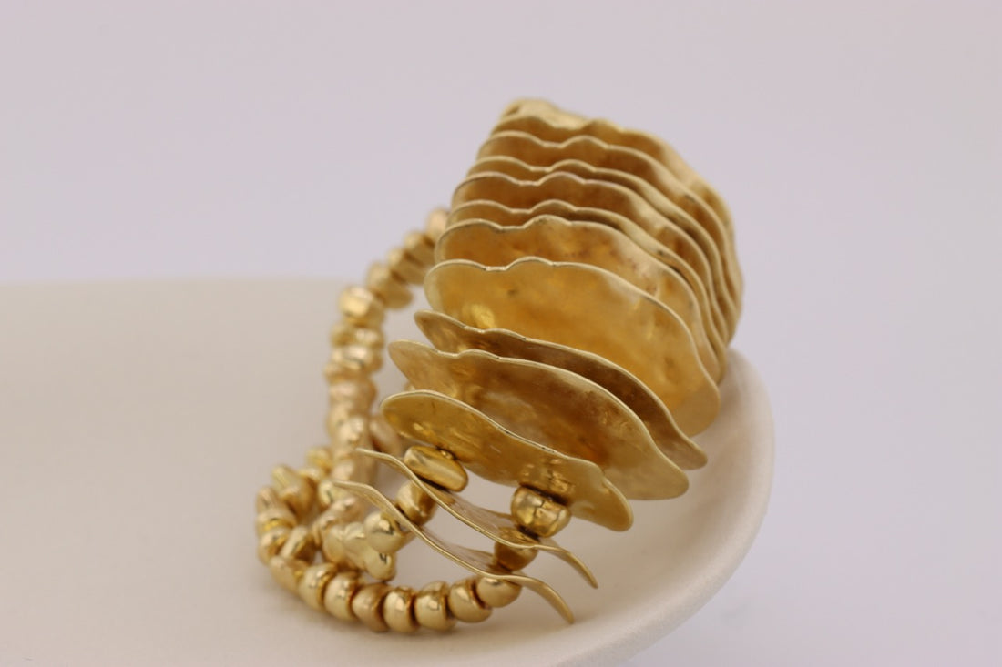 "Golden Cascade Elegance Bracelet"