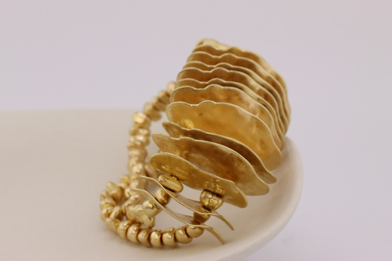 "Golden Cascade Elegance Bracelet"