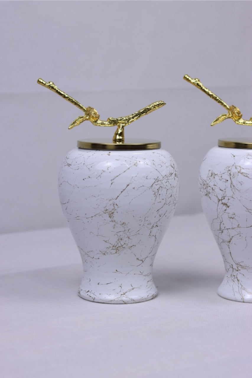 Golden Duo - White Marble Touch
