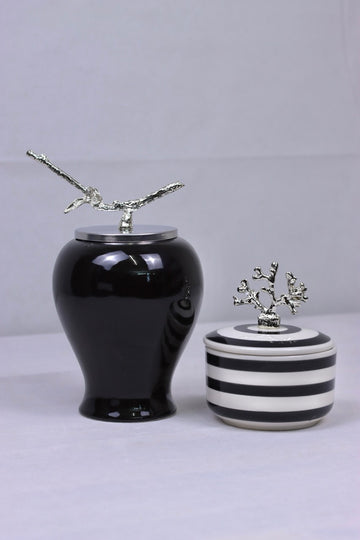 Nature Icons Duo - Midnight Black (Silver)