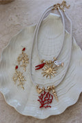 Sun & Sea Schmuckset - Sommerliche Kette & Korallen Ohrringe
