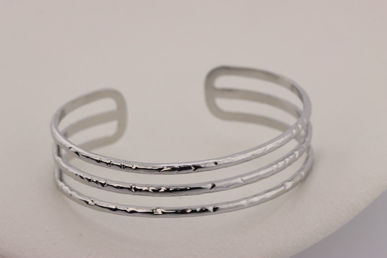 "Triple Band Elegance Cuff"