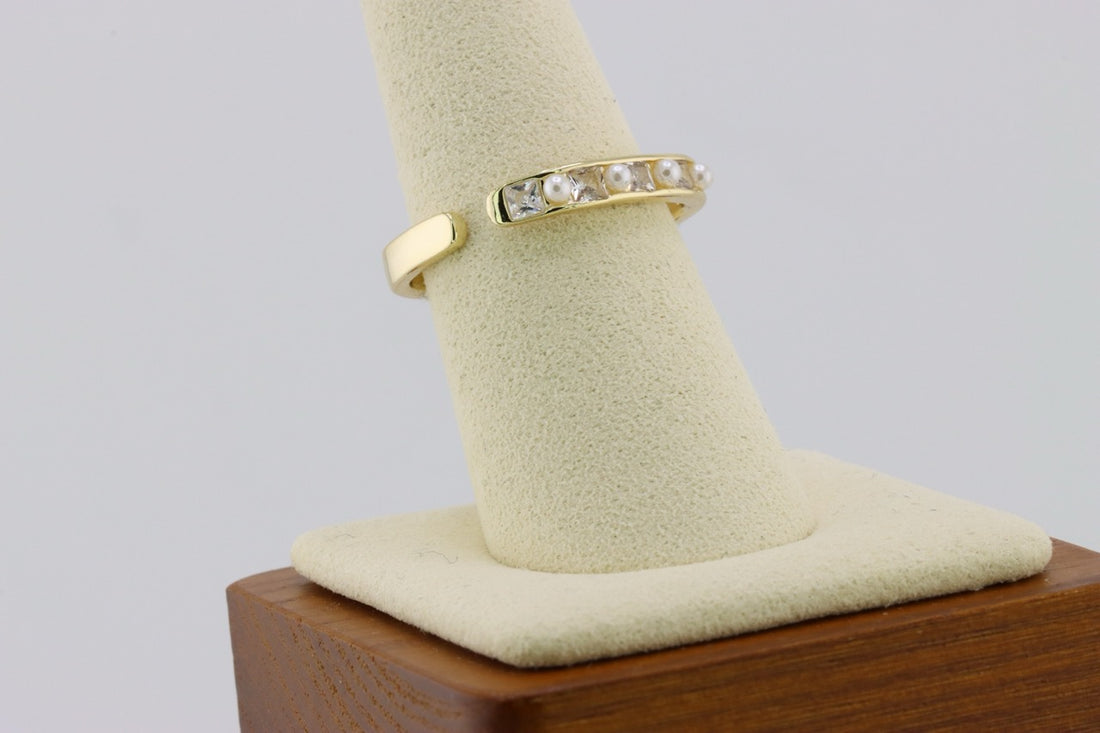 Eclipse Pearl Cuff Ring