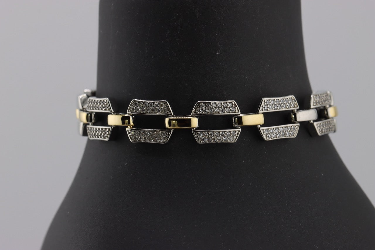 Twisted Silver Bangle