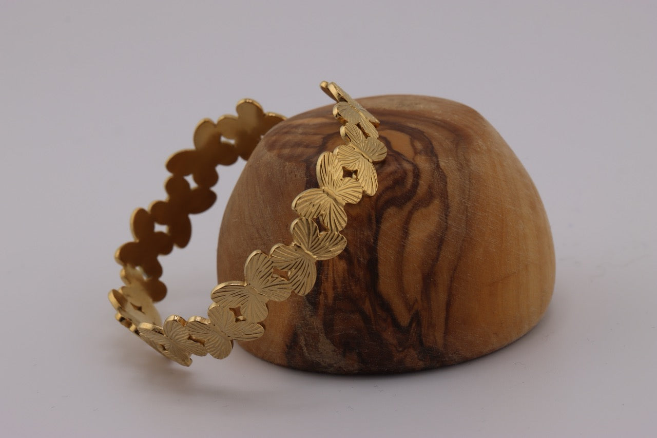 "Golden Butterfly Bracelet"