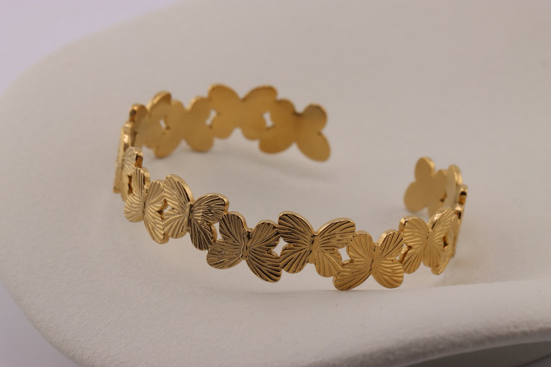 "Golden Butterfly Bracelet"