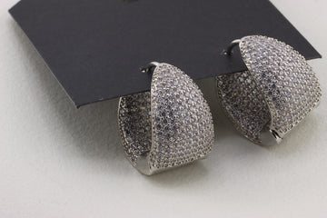 Radiant Elegance Mirror Hoops