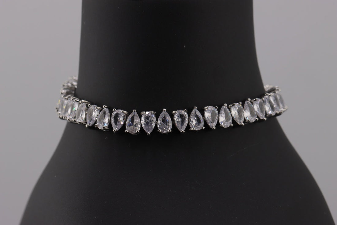 "Radiant Teardrop Elegance Bracelet"