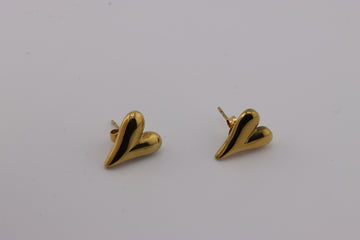 Golden Heart Studs