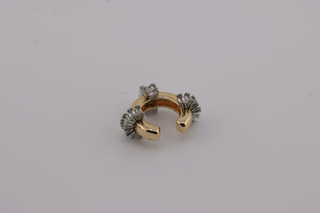 Sleek Gold Twisted Hoop Ear Cuff