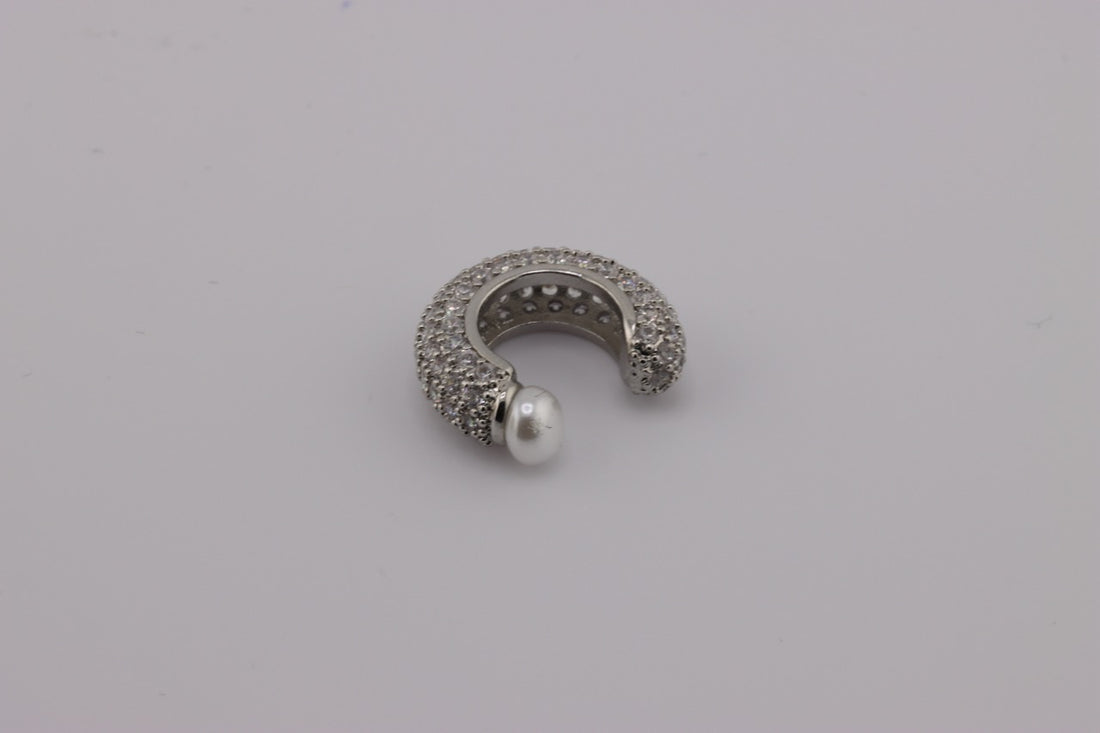 "Celestial Pearl Cuff silver"