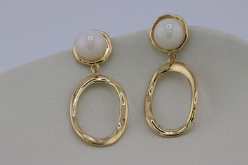 Opulent Oval Elegance Earrings