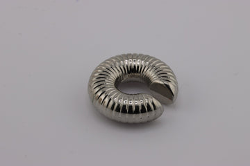 "Silver Serpentine Spiral Ear Cuff"