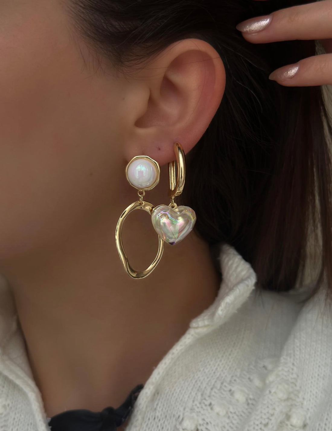 Opulent Oval Elegance Earrings