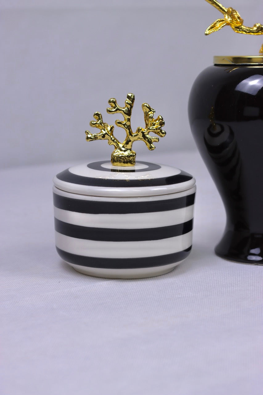 Nature Icons Duo - Monochrome Stripe (Gold)