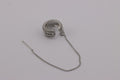 Spiral Drop Silver Ear Cuff