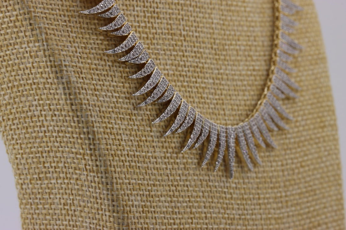 Golden Starlight Crown Necklace