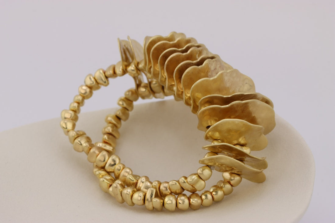"Golden Cascade Elegance Bracelet"