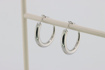 Silver Elegance Hoops