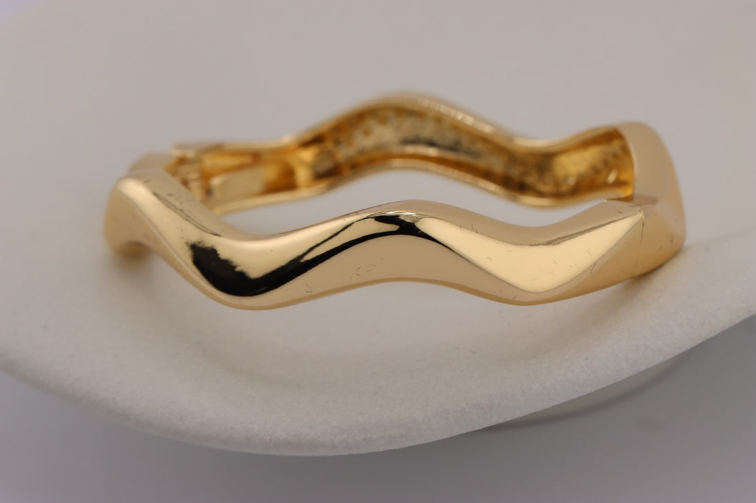 Braided Design Gold Bangle
