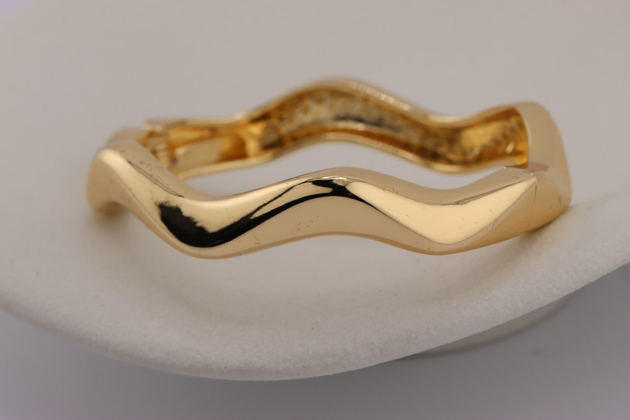 Braided Design Gold Bangle