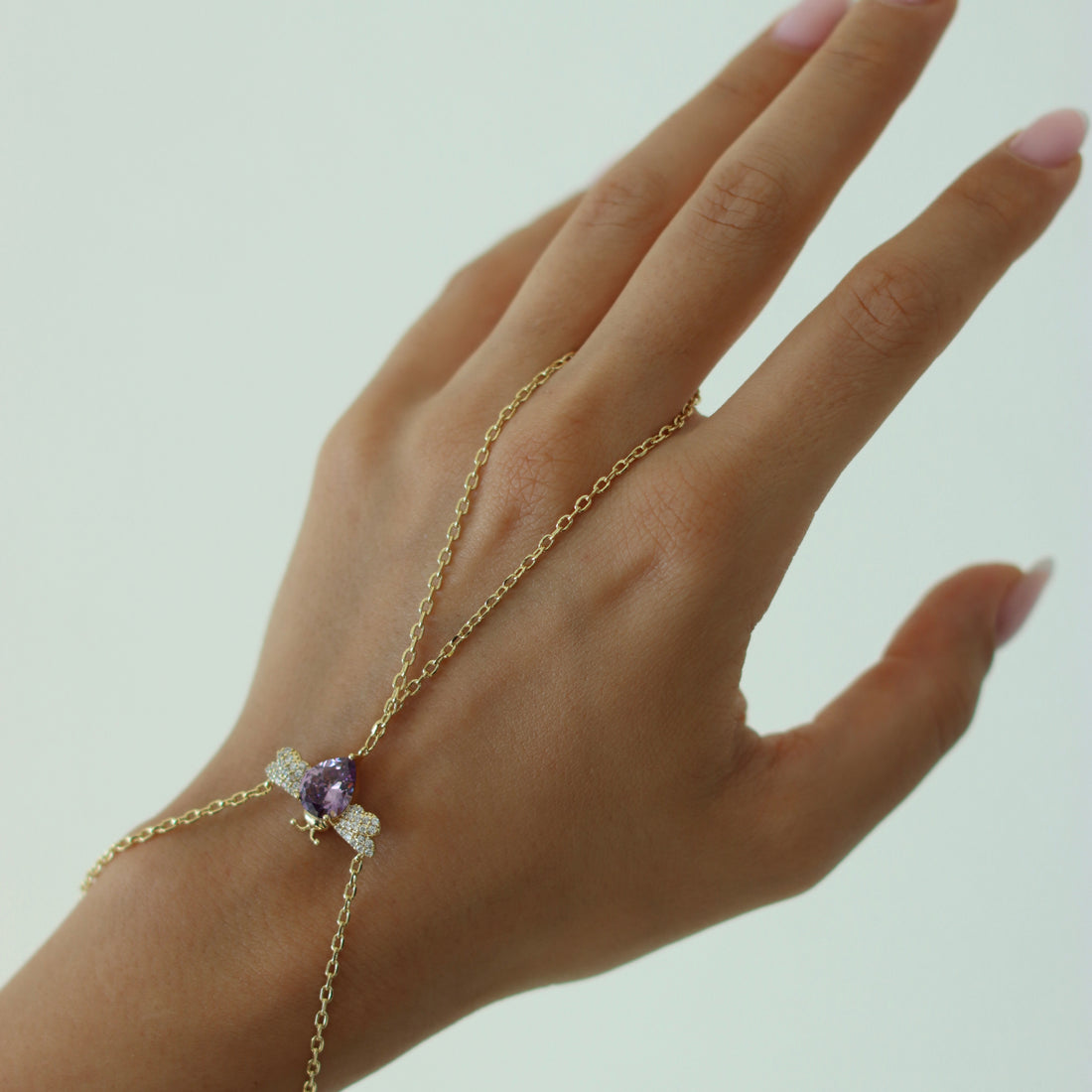 Handkette Damen – Bienenmotiv mit Zirkonia