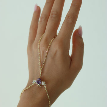 Handkette Damen – Bienenmotiv mit Zirkonia