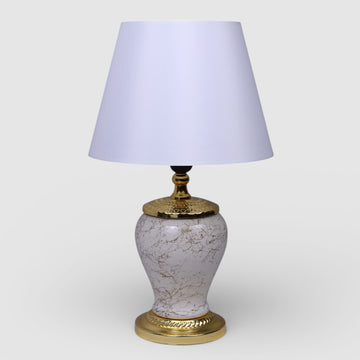 Château Lumière – Marmorierte Tischlampen 2er-Set