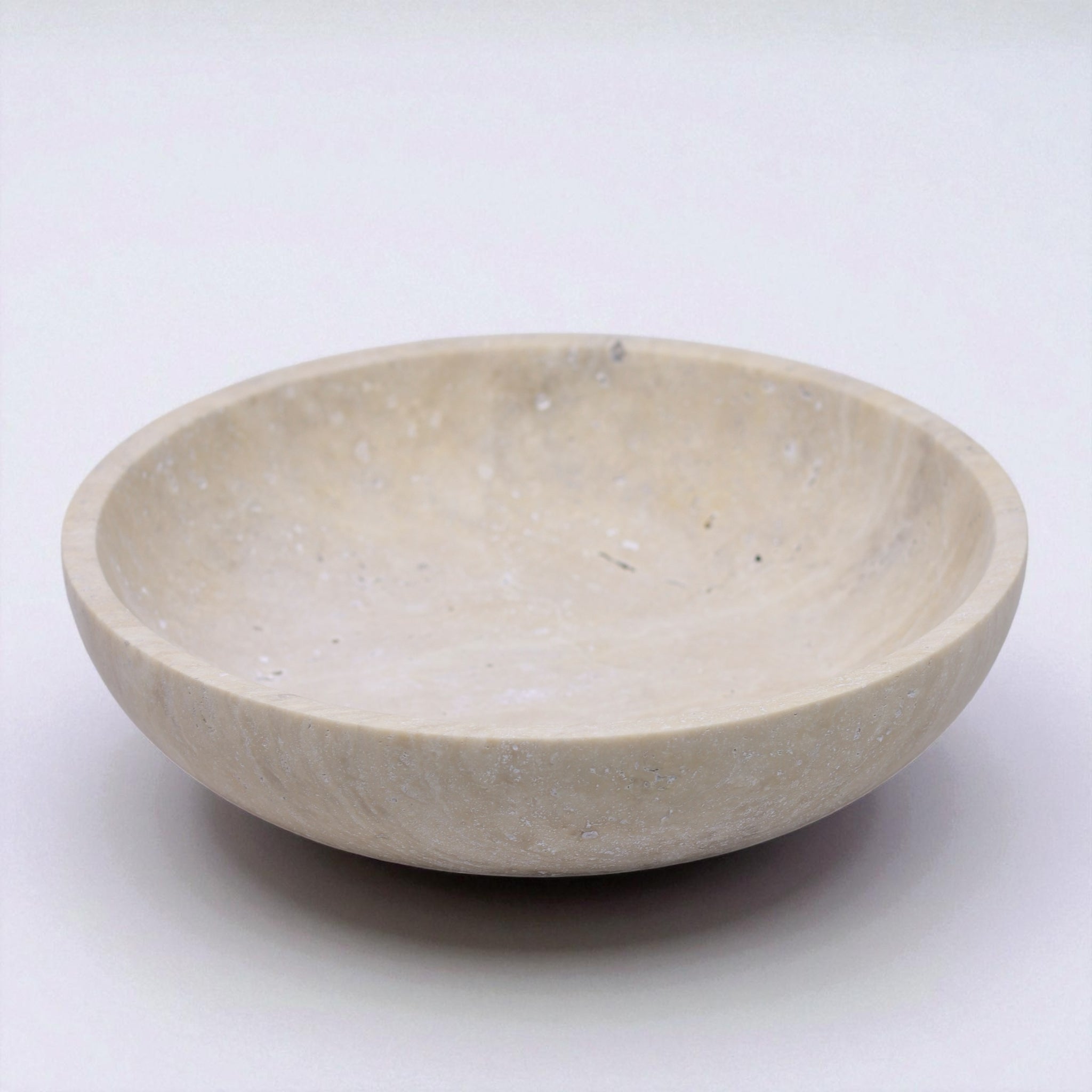 Luno Terra - Schale aus massivem Travertin