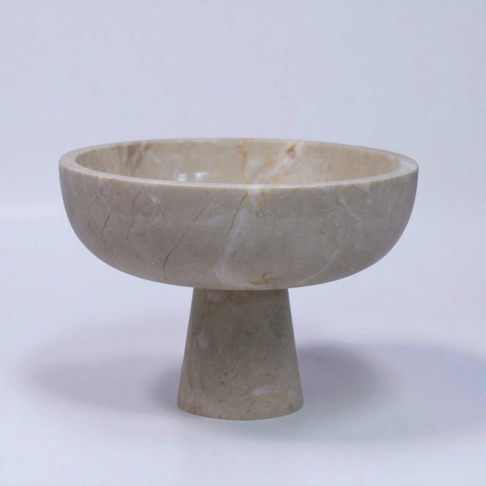 Solon Aurea - Schale aus beigem Marmor