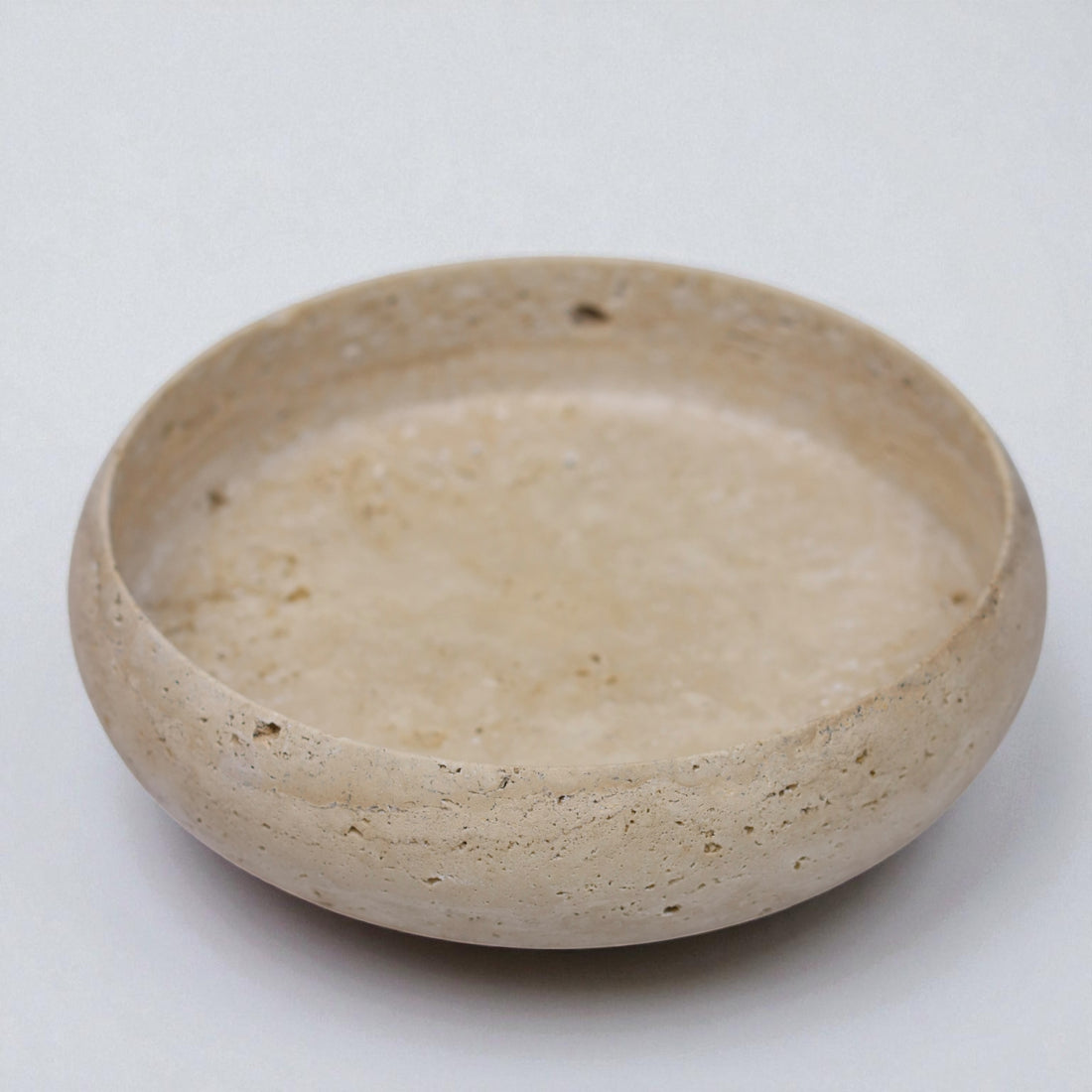 Travertin-Schale Tara – Handgefertigt aus massivem Naturstein