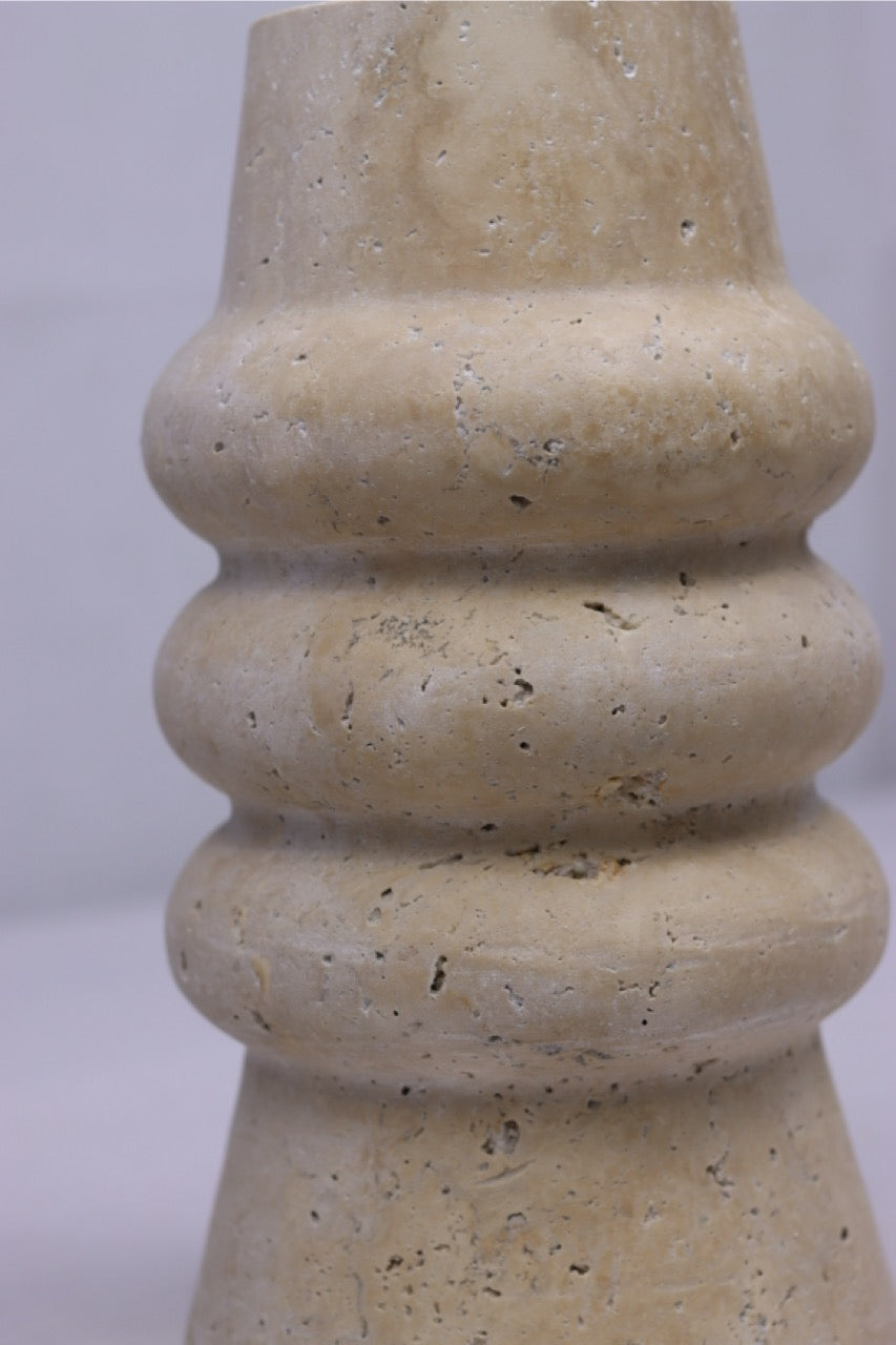 Travertine Vase Ribbo
