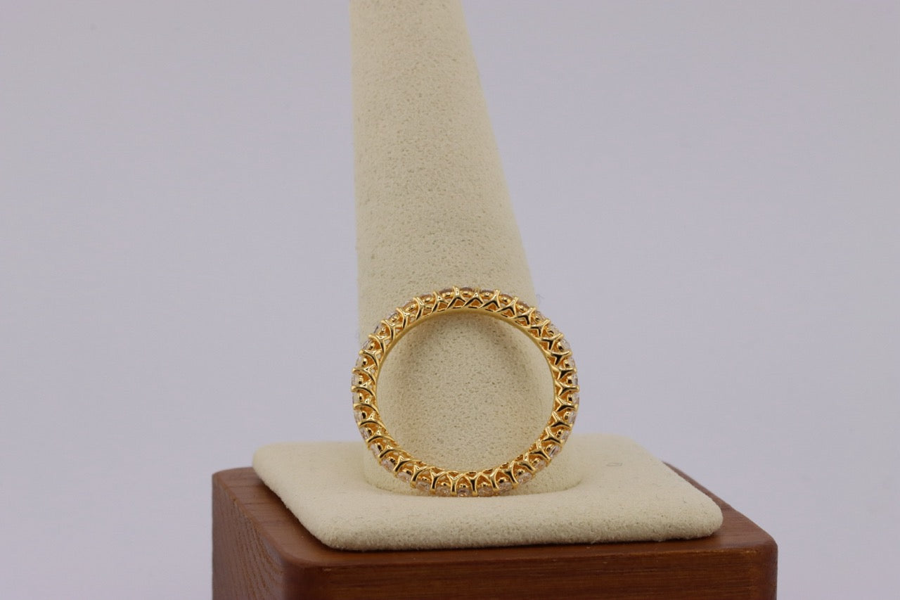 Infinity Gold Crown Sparkle Ring
